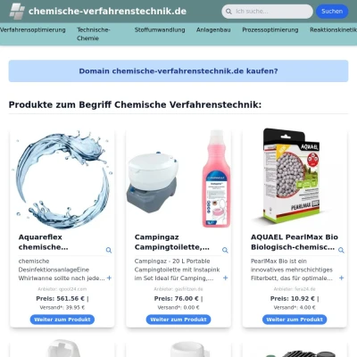 Screenshot chemische-verfahrenstechnik.de