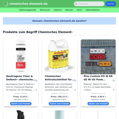 Screenshot chemisches-element.de