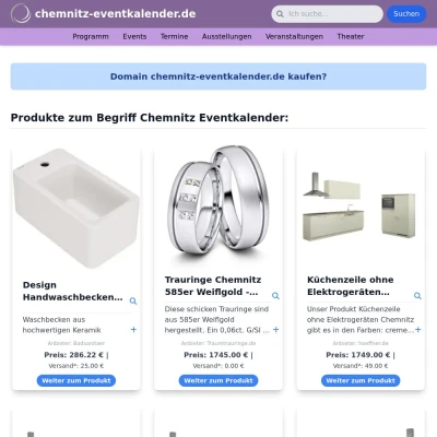 Screenshot chemnitz-eventkalender.de