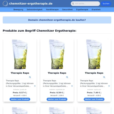 Screenshot chemnitzer-ergotherapie.de