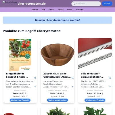 Screenshot cherrytomaten.de