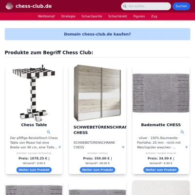 Screenshot chess-club.de
