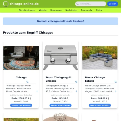 Screenshot chicago-online.de