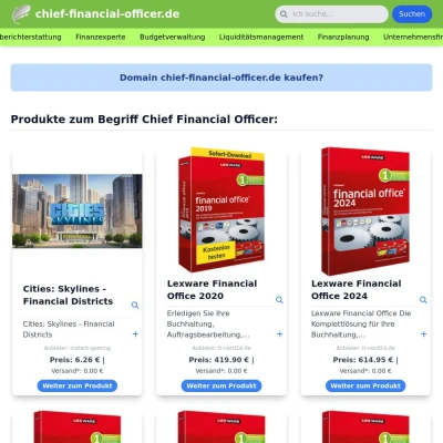 Screenshot chief-financial-officer.de