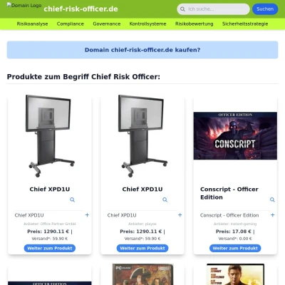 Screenshot chief-risk-officer.de