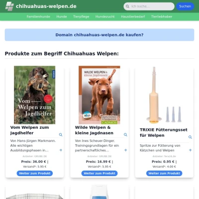 Screenshot chihuahuas-welpen.de