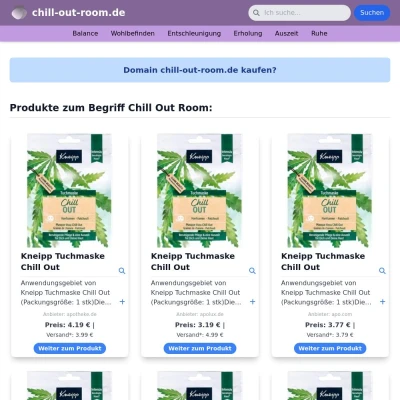 Screenshot chill-out-room.de