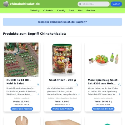 Screenshot chinakohlsalat.de