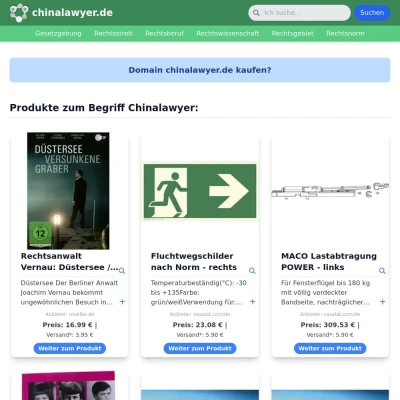 Screenshot chinalawyer.de
