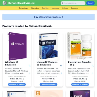 Screenshot chinanetworkvub.eu