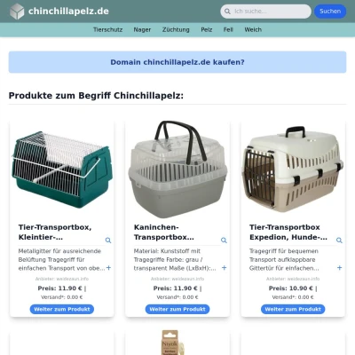 Screenshot chinchillapelz.de