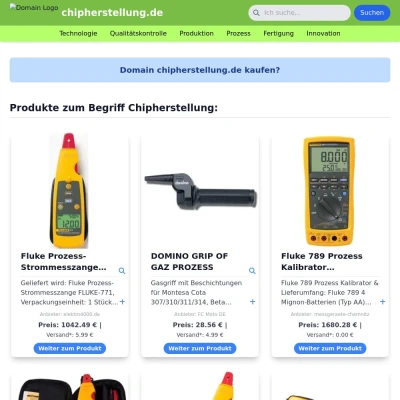 Screenshot chipherstellung.de