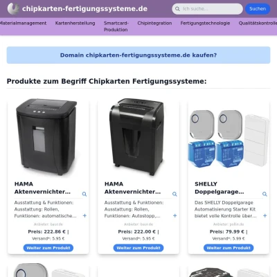 Screenshot chipkarten-fertigungssysteme.de