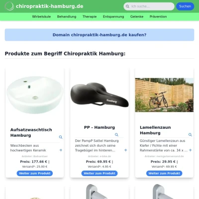 Screenshot chiropraktik-hamburg.de