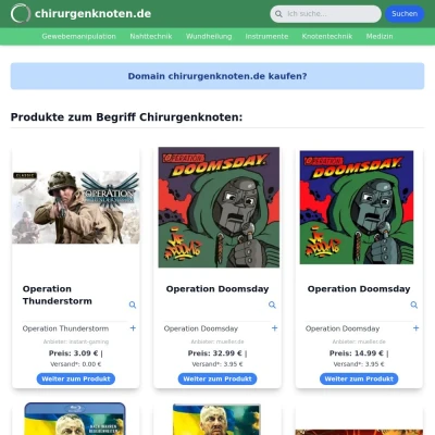 Screenshot chirurgenknoten.de