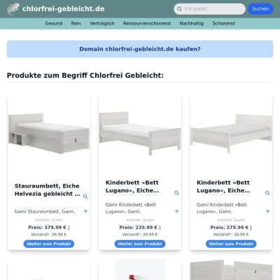 Screenshot chlorfrei-gebleicht.de