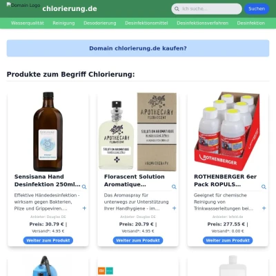 Screenshot chlorierung.de