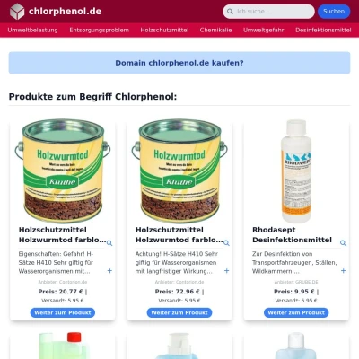 Screenshot chlorphenol.de