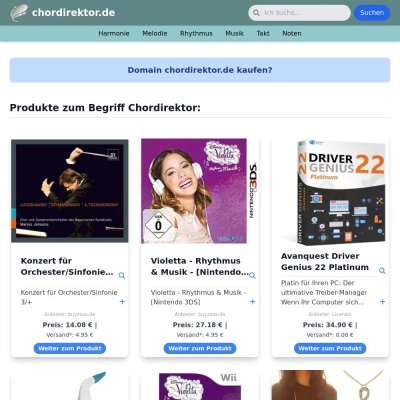 Screenshot chordirektor.de