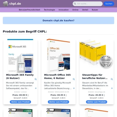 Screenshot chpl.de