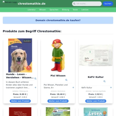 Screenshot chrestomathie.de