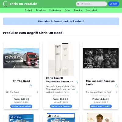 Screenshot chris-on-road.de
