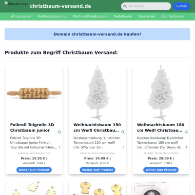 Screenshot christbaum-versand.de