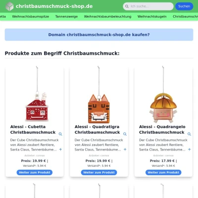 Screenshot christbaumschmuck-shop.de