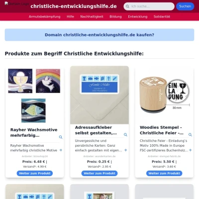 Screenshot christliche-entwicklungshilfe.de