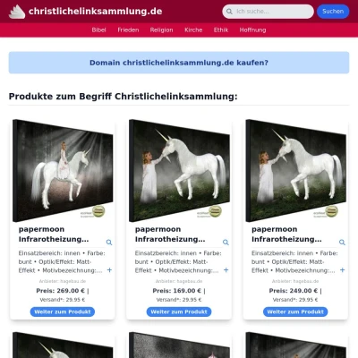 Screenshot christlichelinksammlung.de