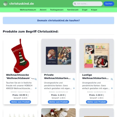 Screenshot christuskind.de