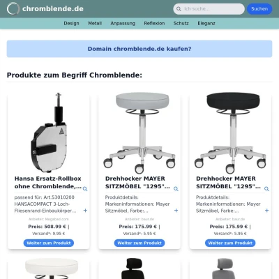 Screenshot chromblende.de