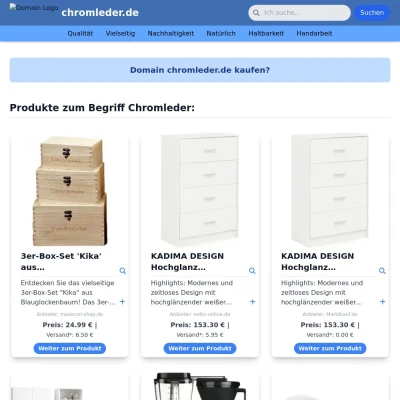 Screenshot chromleder.de