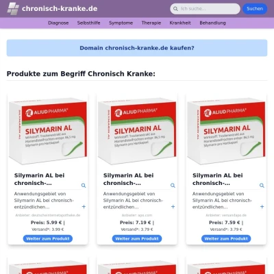 Screenshot chronisch-kranke.de