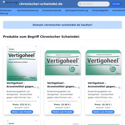 Screenshot chronischer-schwindel.de