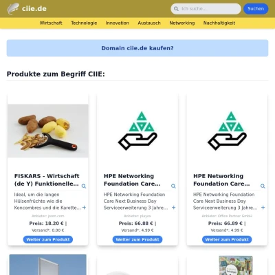 Screenshot ciie.de
