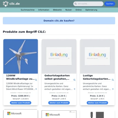 Screenshot cilc.de