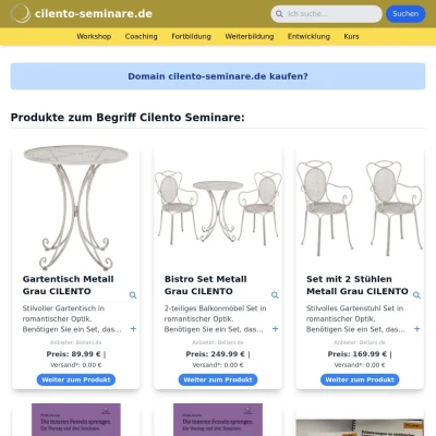 Screenshot cilento-seminare.de