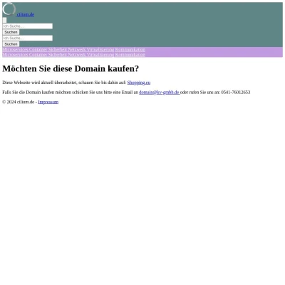 Screenshot cilium.de