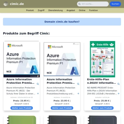 Screenshot cimic.de