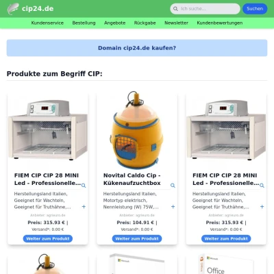 Screenshot cip24.de