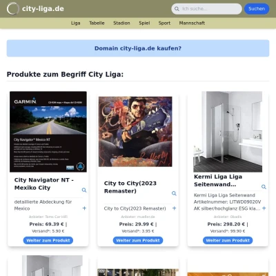 Screenshot city-liga.de