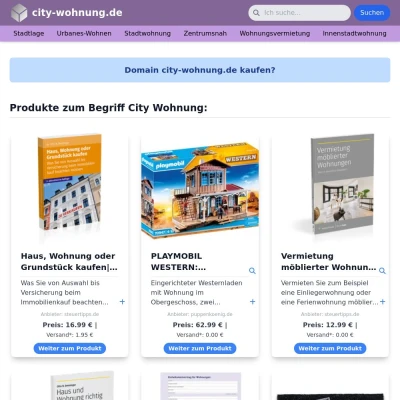 Screenshot city-wohnung.de