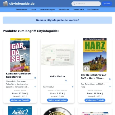 Screenshot cityinfoguide.de