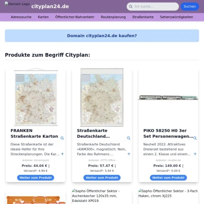 Screenshot cityplan24.de