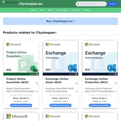 Screenshot cityshopper.eu