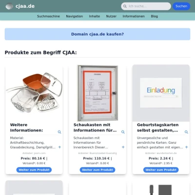 Screenshot cjaa.de