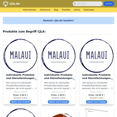 Screenshot cjla.de