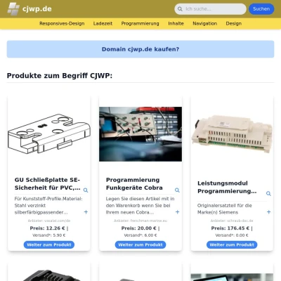 Screenshot cjwp.de