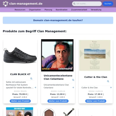 Screenshot clan-management.de